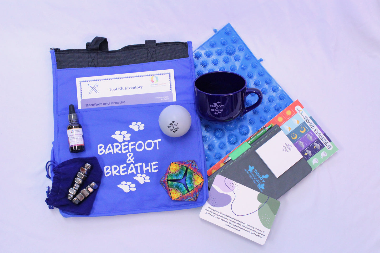 self-care kit with mental health products in a box 2